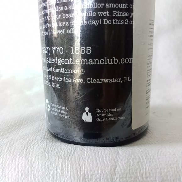 Beard Shampoo 8oz Bottle Polished Gentleman - Picture 8 of 8